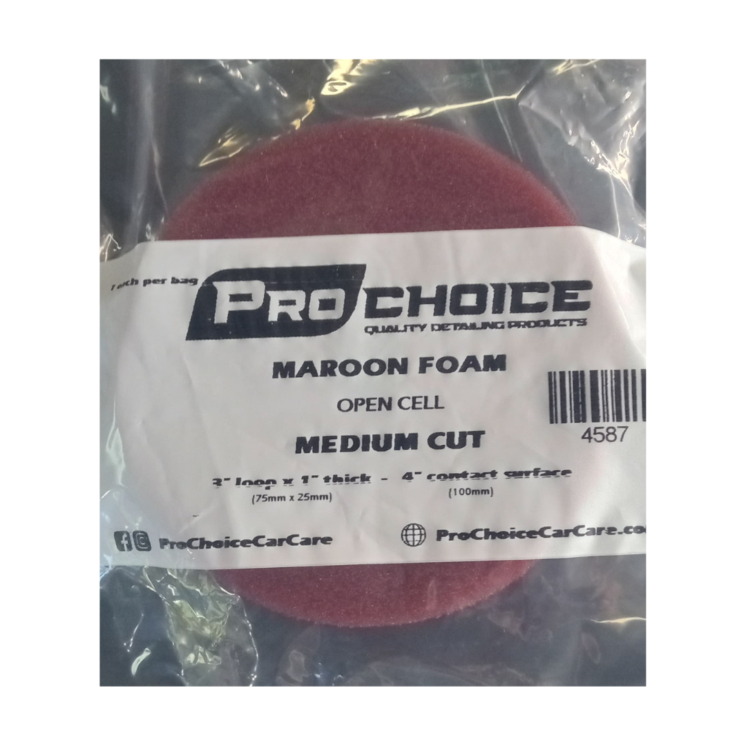 MAROON FOAM 3' LOOP * 1' THICK