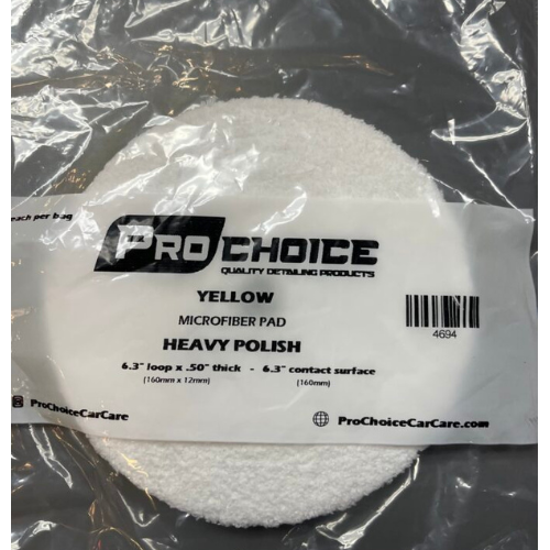 WHITE MICROFIBER PAD 6.3' LOOP * .60' TH