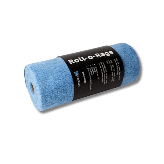 Microfiber Towels on a Roll 12'x12' - 30/roll BLUE