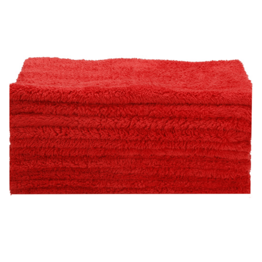 MICROFIBER FUR EDGELESS TOWEL RED
