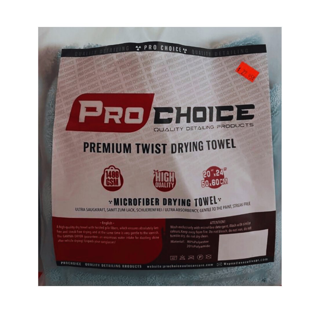Pro Choice Premium Drying Towel 20x24