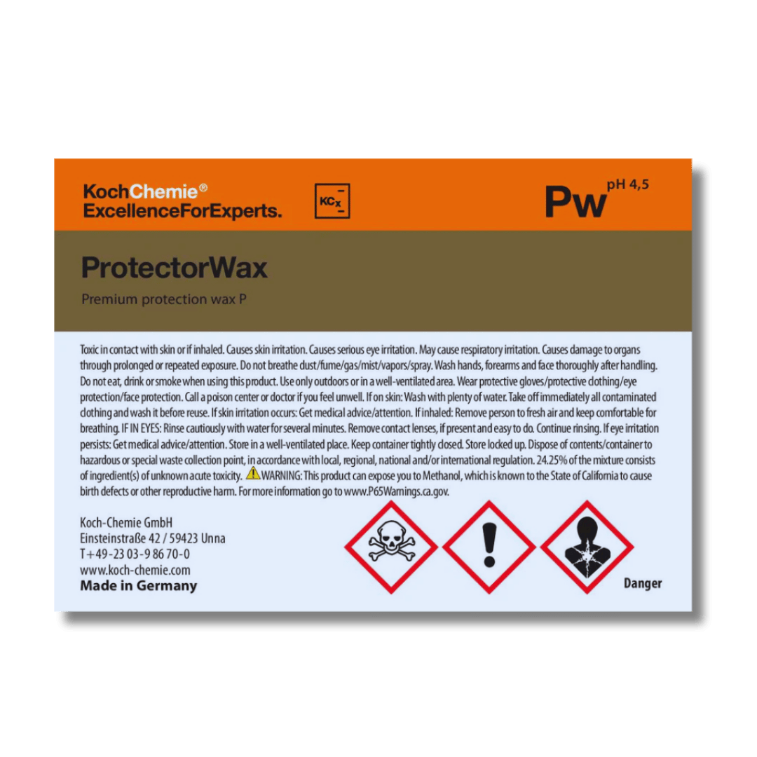 PROTECTOR WAX - PW LABEL