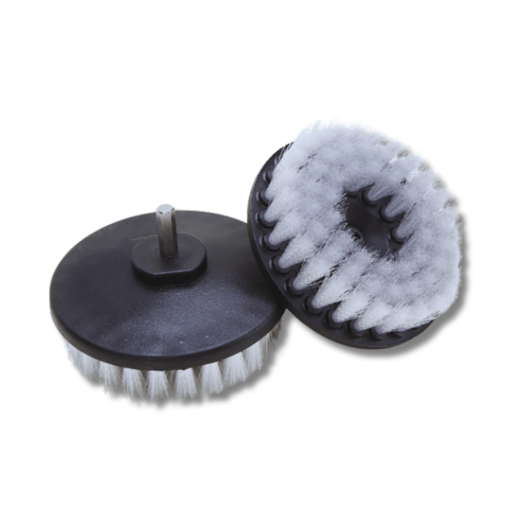 Soft leather & fabric drill brush