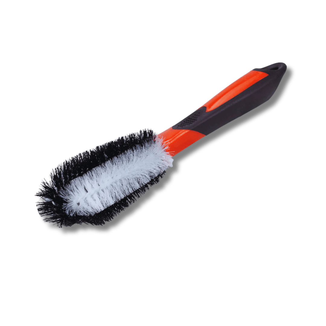 Handle car wheel and rim brush