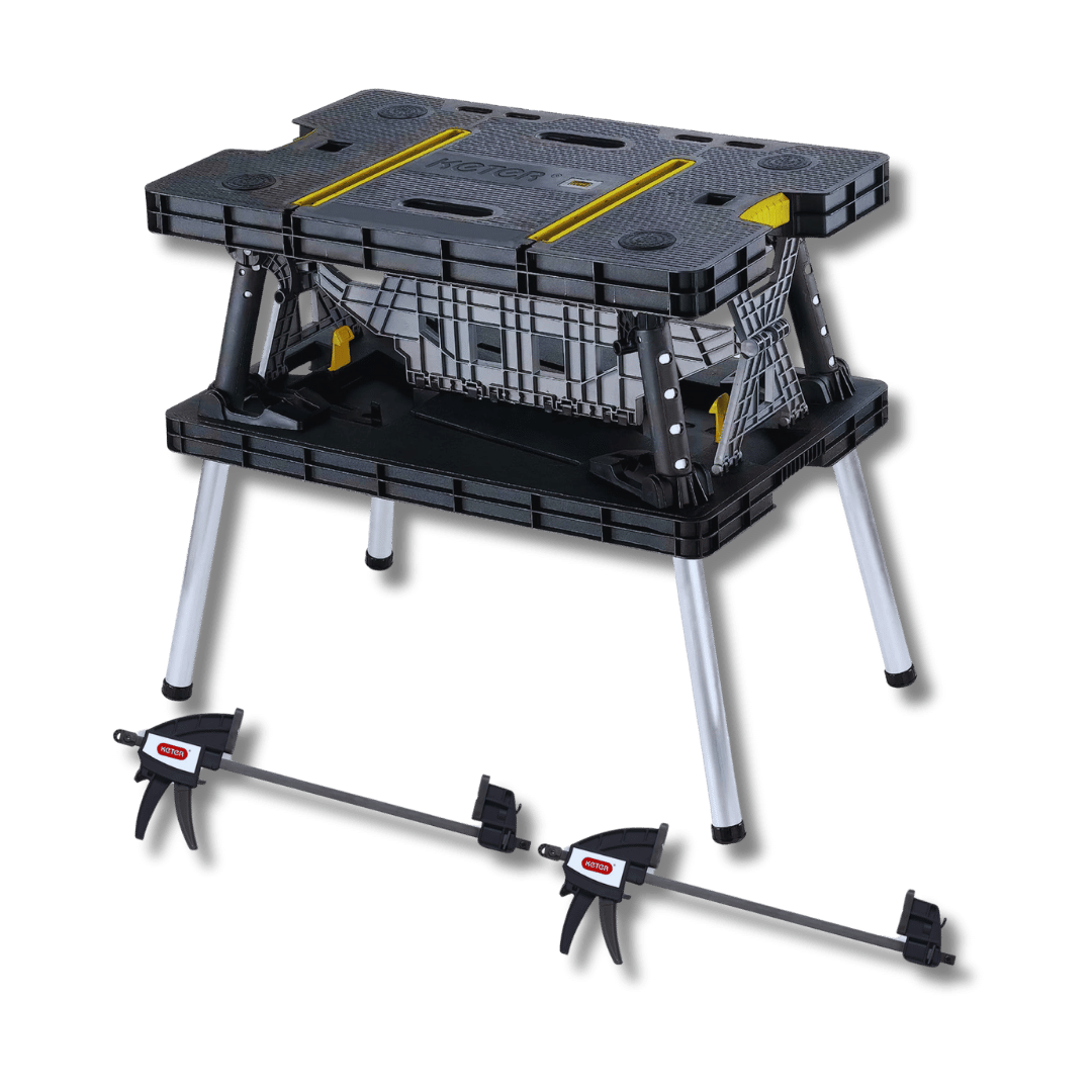 Keter Folding Work Table with Clamps